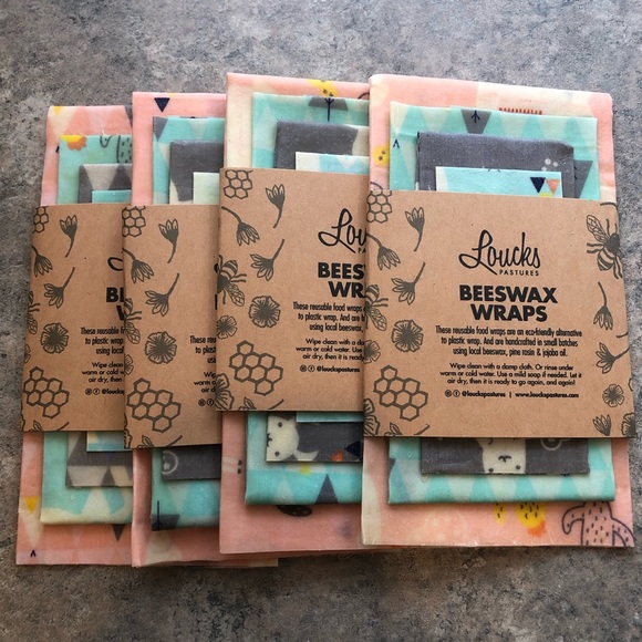 Beeswax Wraps (4 pack-Large) - Picture 4 of 9